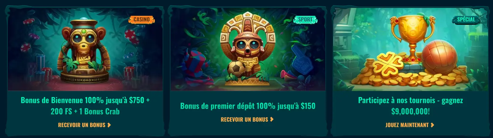 Programme de bonus du casino Spinanga